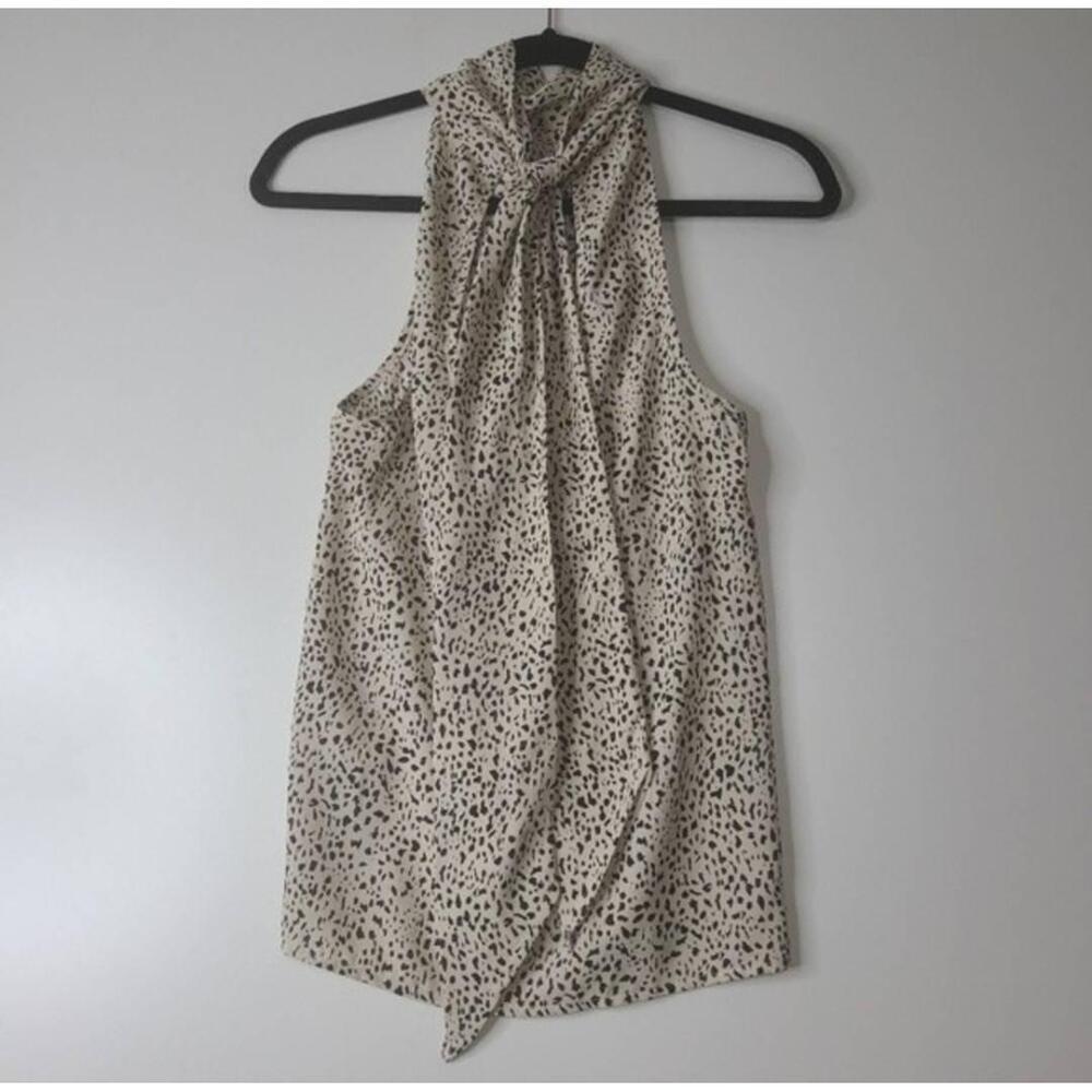 Bishop + Young Leopard Print Halter Sleeveless Bo… - image 3